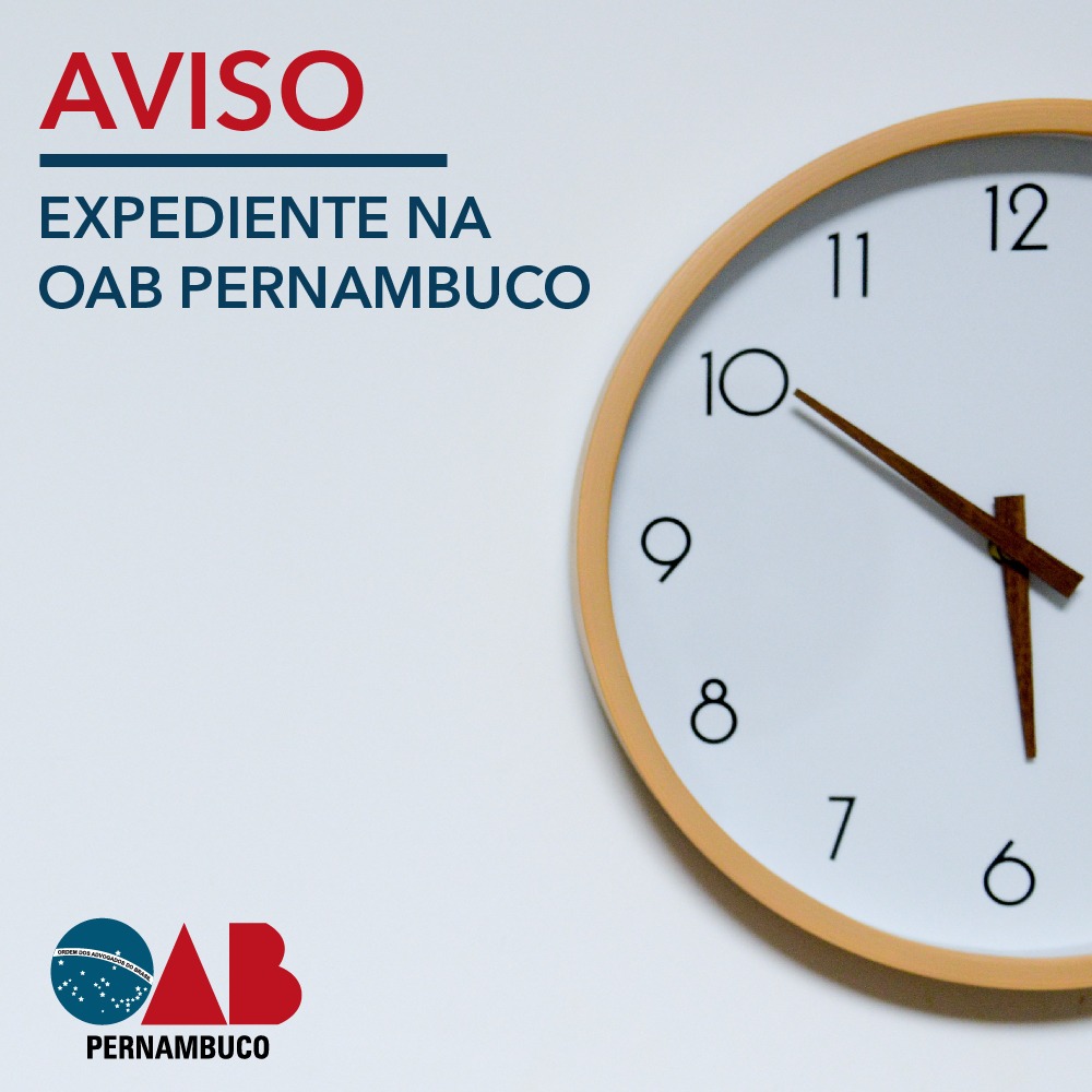 Expediente na sexta-feira - 25 de maio