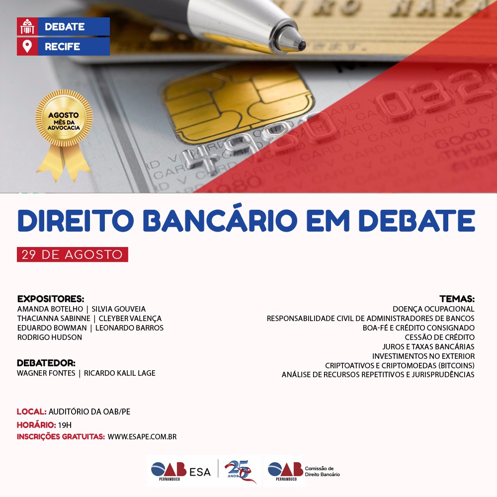 Palestra Direito banc&aacute;rio em debate - no Recife