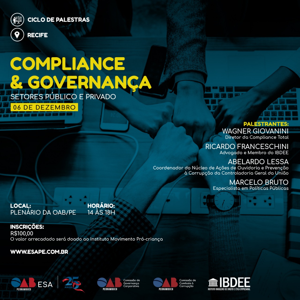 Ciclo de Palestras "Compliance & Governança" - No Recife