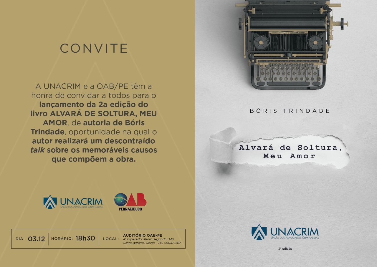 Lan&ccedil;amento do livro "Alvar&aacute; de Soltura, Meu Amor" - No Recife
