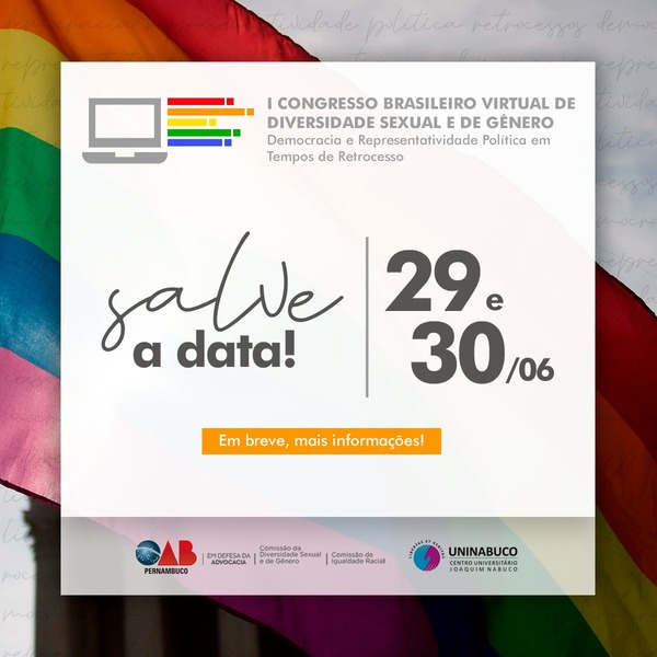 CDSG promove Congresso Virtual e ações em memória aos 50 anos de Stonewall