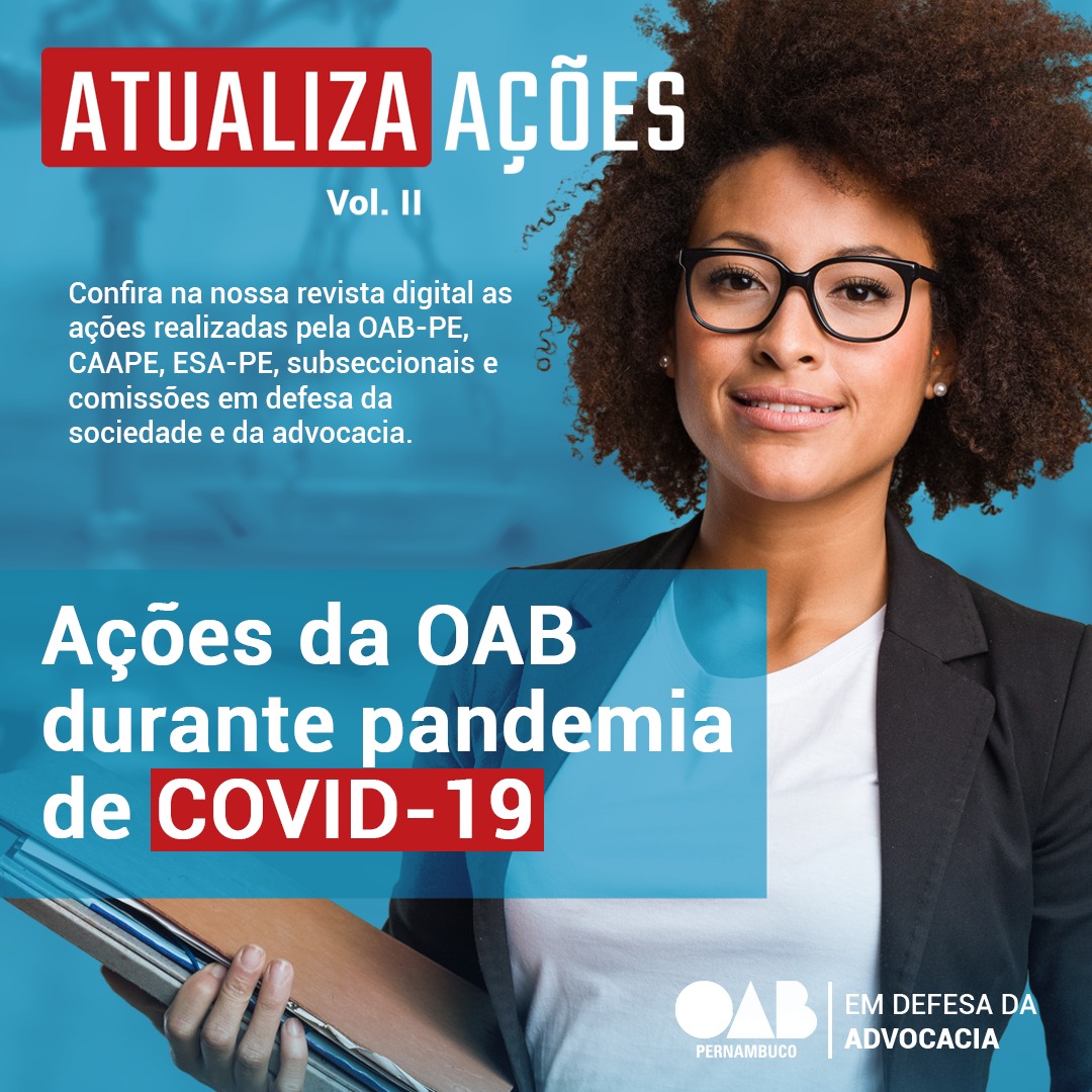 OAB PE publica revista eletr&ocirc;nica com a&ccedil;&otilde;es realizadas durante a pandemia