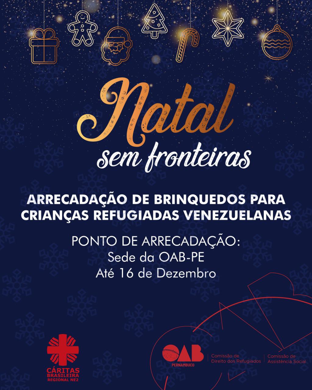 OAB-PE lan&ccedil;a campanha solid&aacute;ria Natal sem Fronteiras&nbsp;