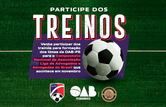 OAB Pernambuco recruta advogados e advogadas para campeonato nacional de futebol