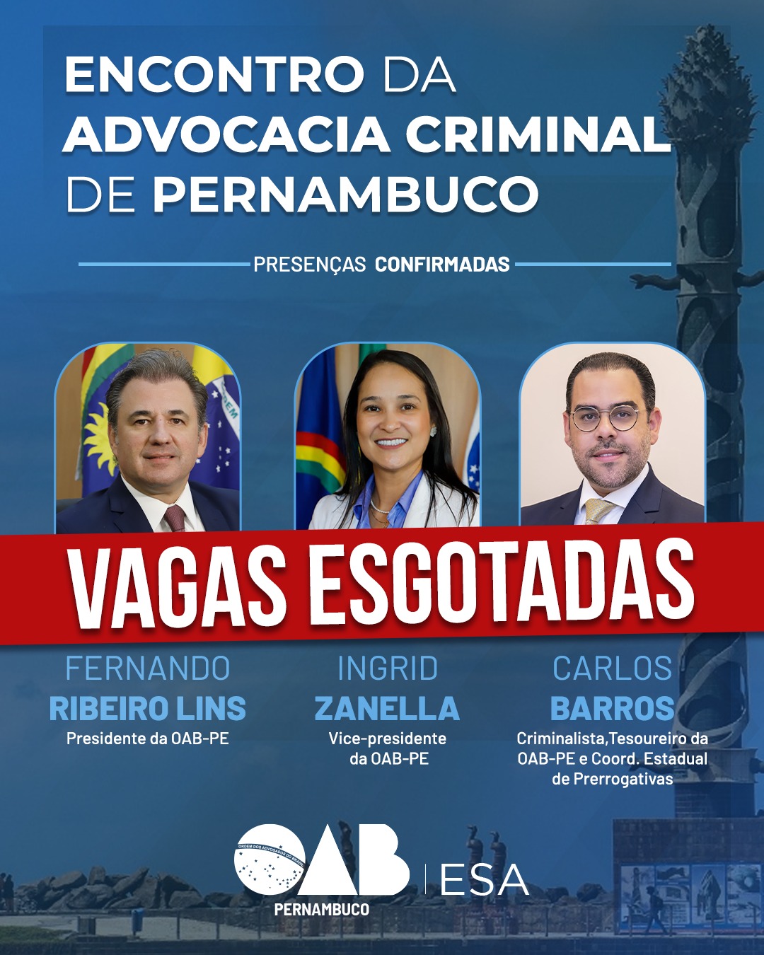 Vagas esgotadas: Encontro da Advocacia Criminal de Pernambuco promete fortalecer debate jur&iacute;dico