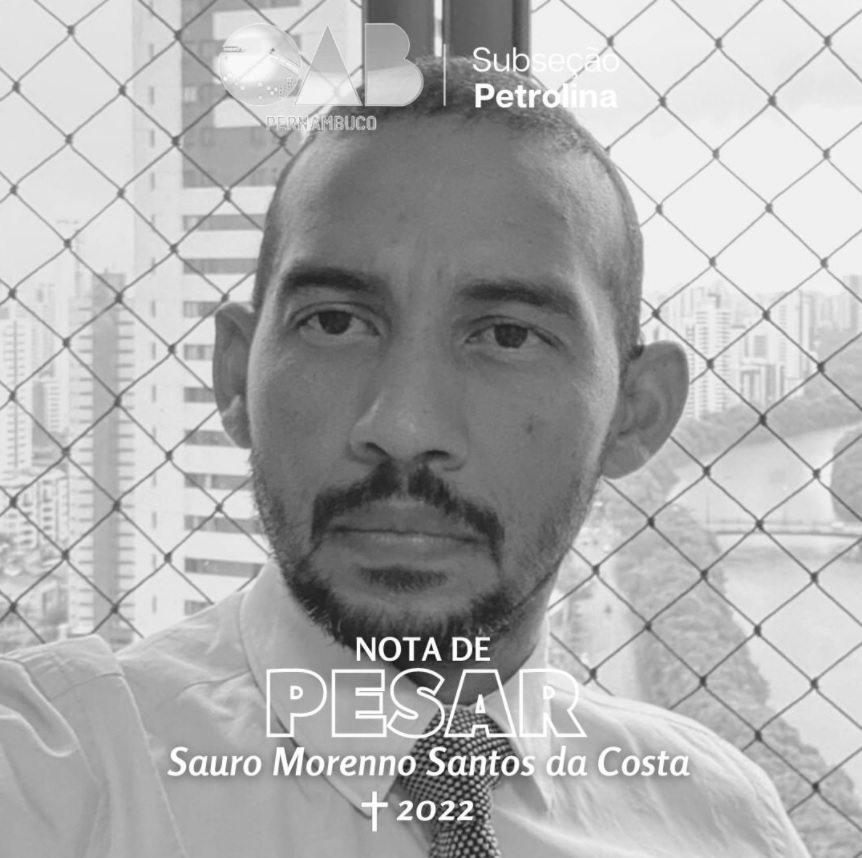 Nota de Pesar - Sauro Morenno Santos da Costa